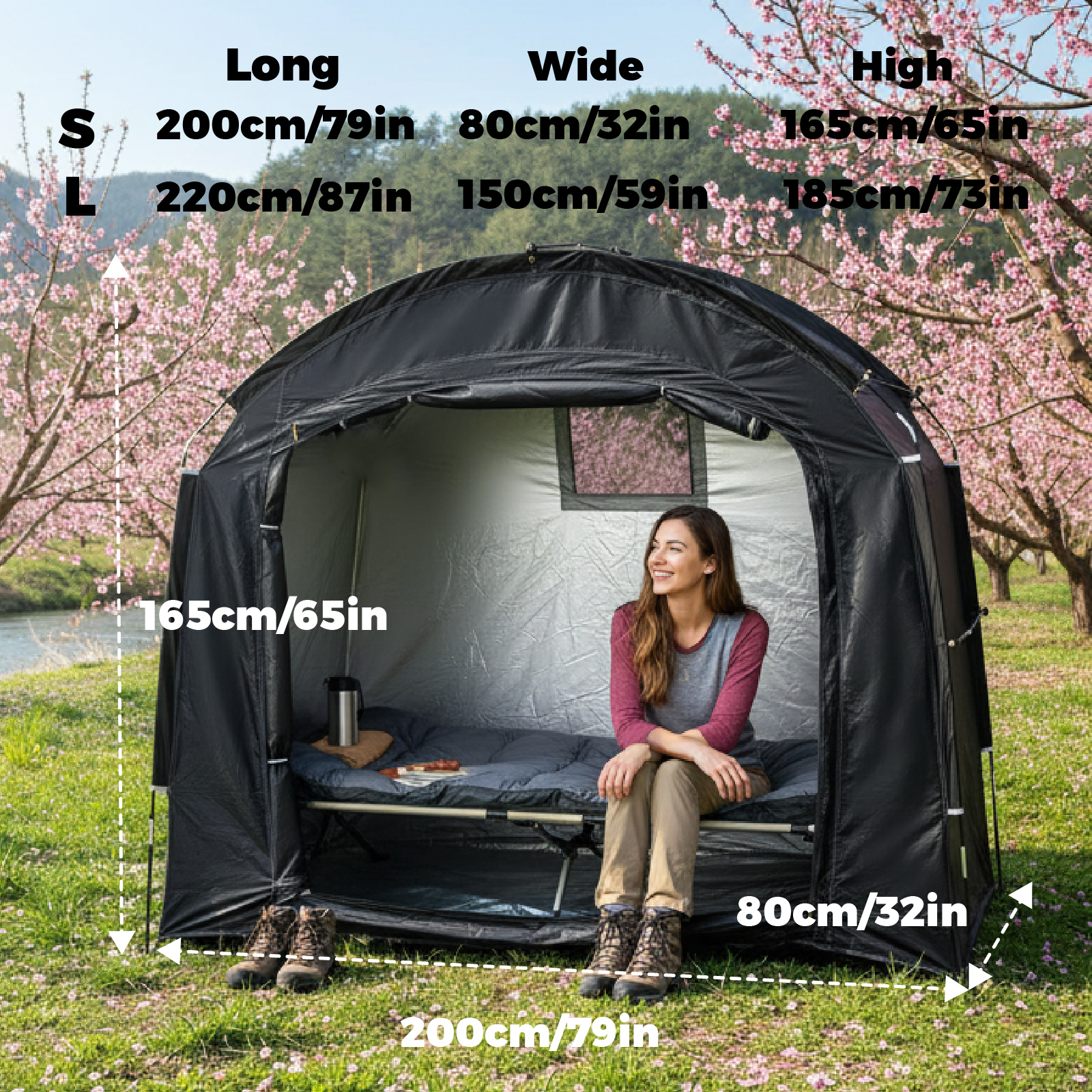 Commuting By Bike - Portable Outdoor Private Travel Tent Bicycle