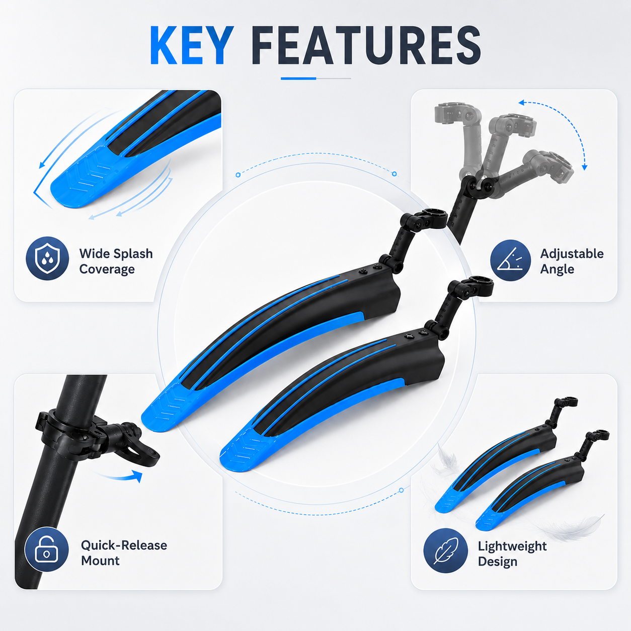 PINMOAP 2PCS Bicycle Mudguard  - Cycling Commute In Rain review and price