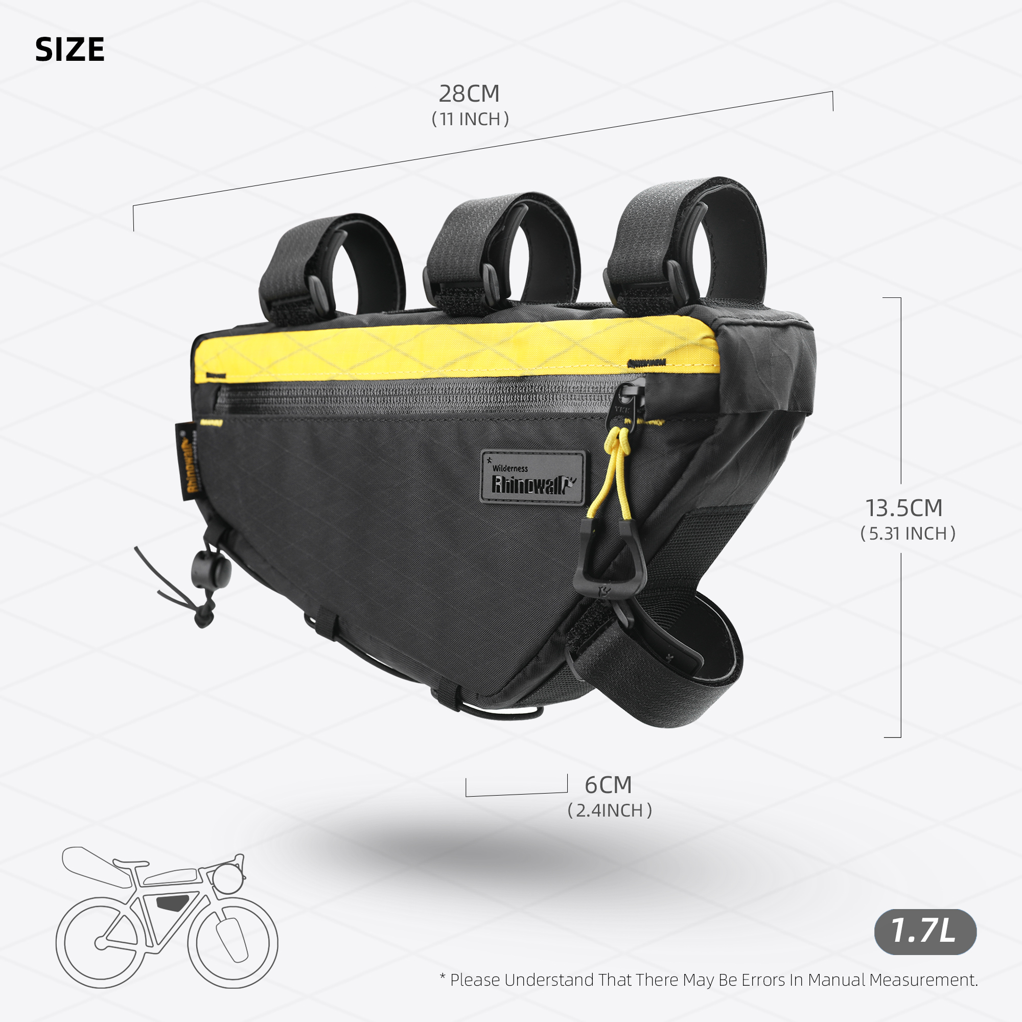 Rhinowalk Bicycle Triangle Bag - Cycling Journey review and price
