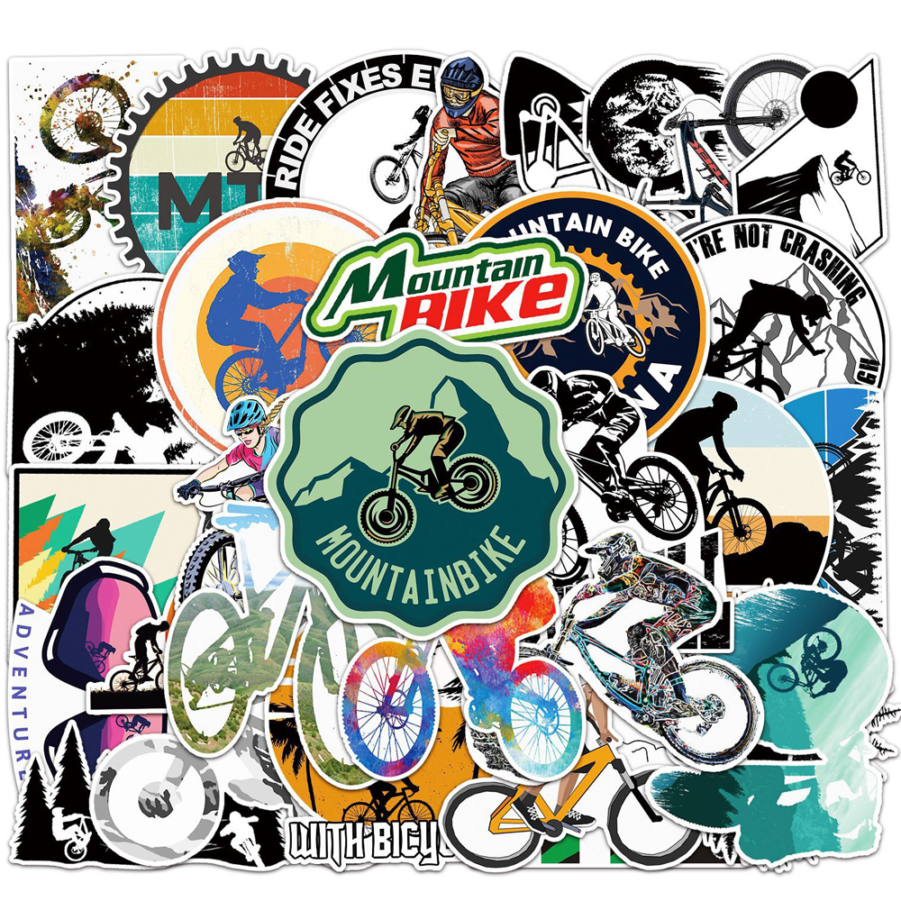 10/30/50pcs Cool Cartoon Bicyc - Cycling Journey review and price