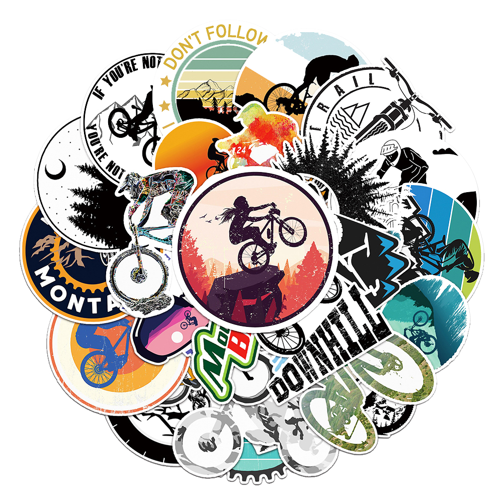 10/30/50pcs Cool Cartoon Bicyc - Cycling Journey review and price