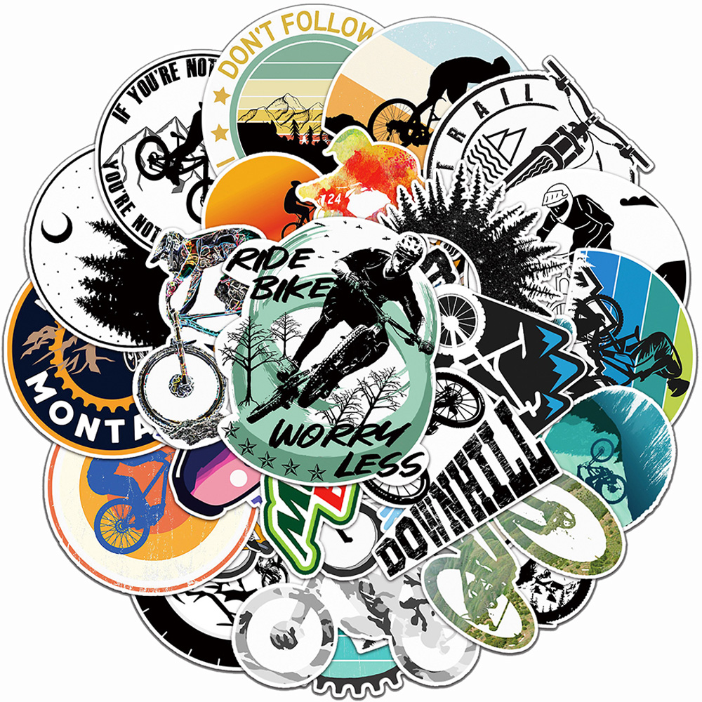 10/30/50pcs Cool Cartoon Bicyc - Cycling Journey review and price