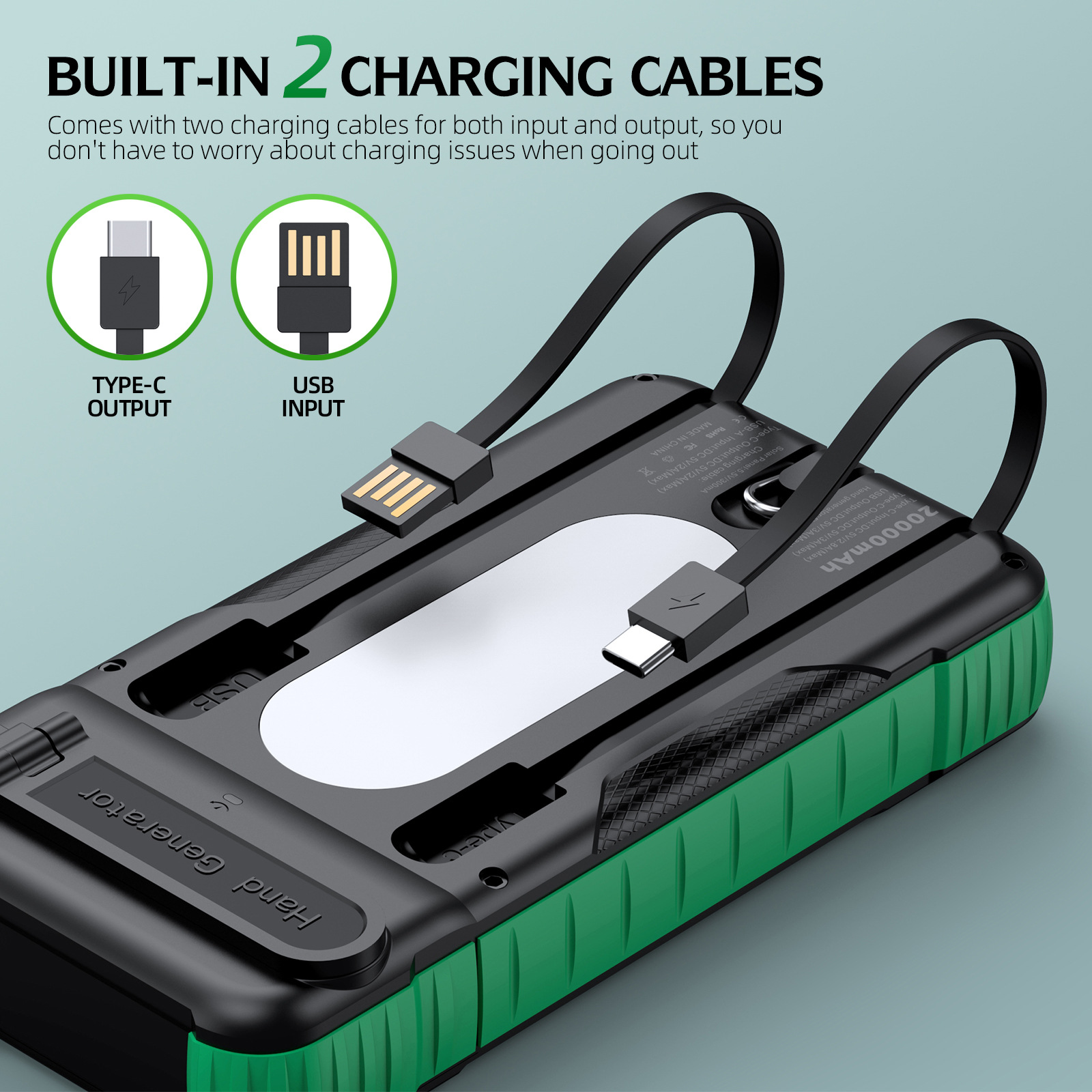 Hand Crank Solar Power Bank Ou - Usb Charger Dynamo review and price