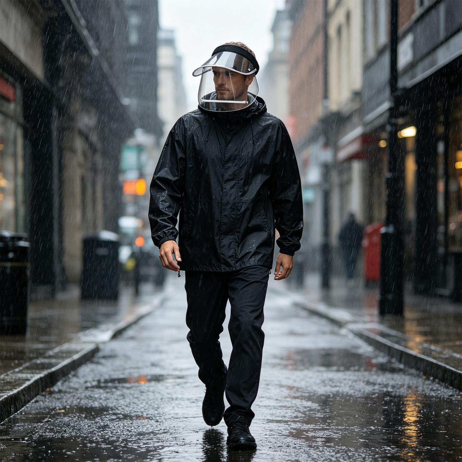 Rain Shield For Face Wide Brim - Cycling Commute In Rain review and price