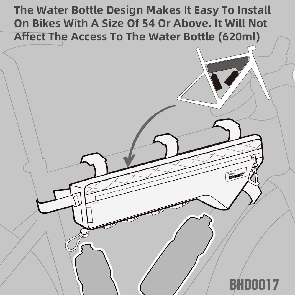 Rhinowalk Bike Frame Bag Water - Cycling Journey review and price
