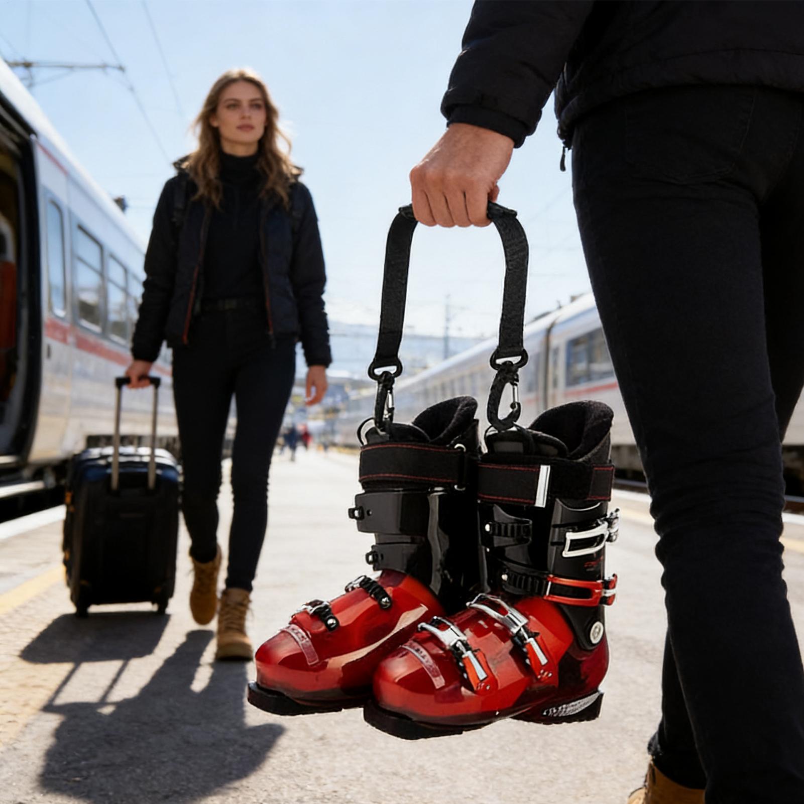 Ski Boot Straps Gear Shoulder  - Cycling For Commute review and price