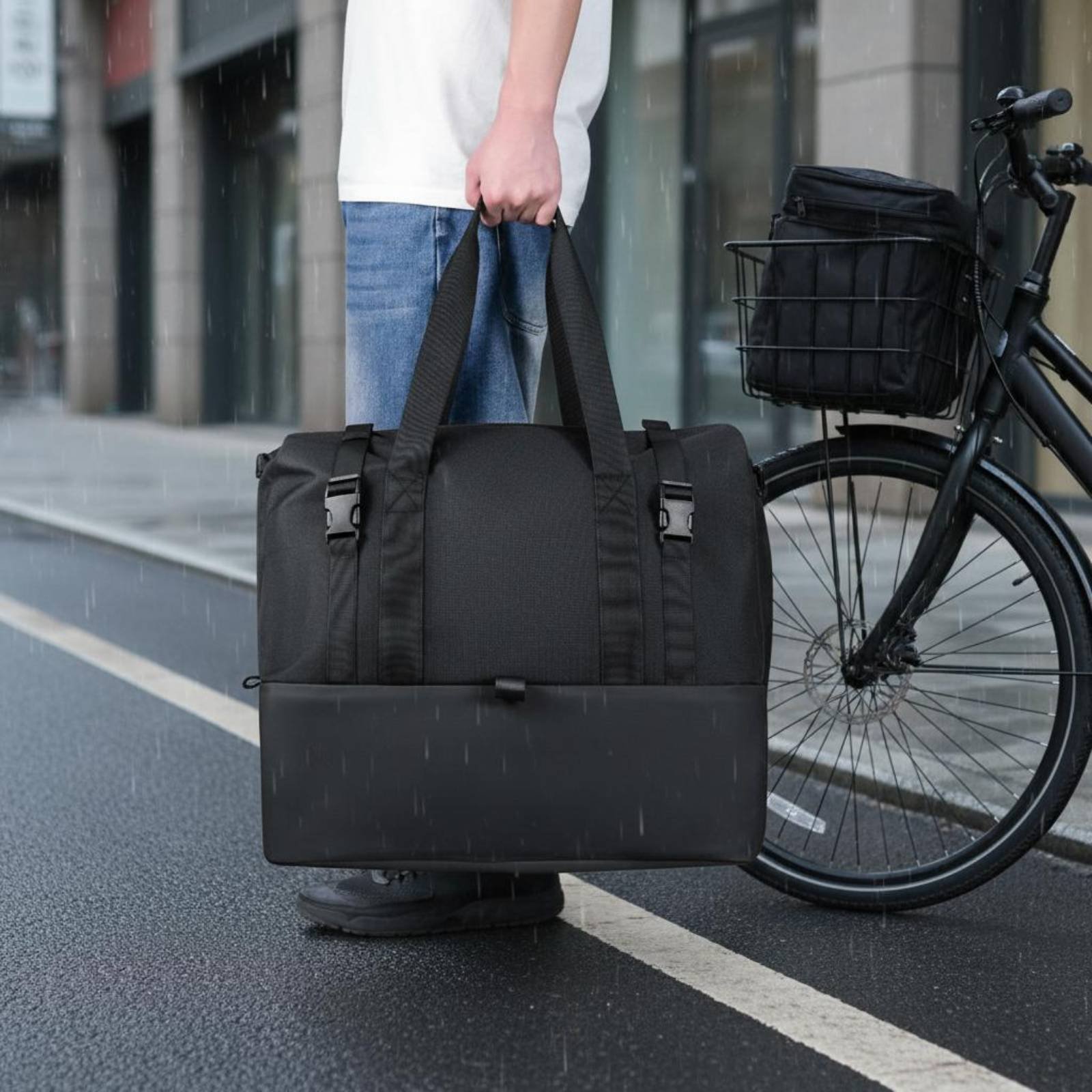 Electric Bike Basket Bag Dustp - Cycling Commute Gear review and price