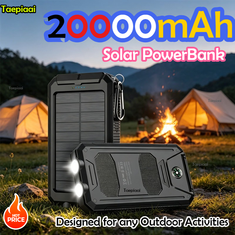 20000mAh  Solar Power Bank Por - Usb Charger Dynamo review and price