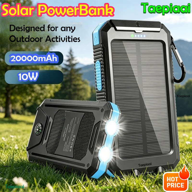 20000mAh  Solar Power Bank Por - Usb Charger Dynamo review and price