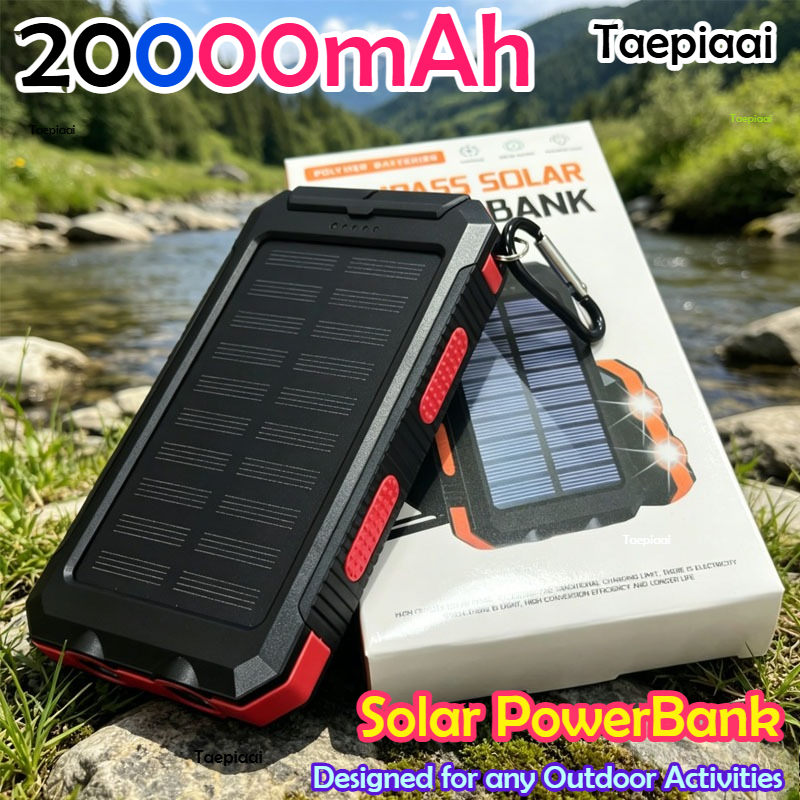 20000mAh  Solar Power Bank Por - Usb Charger Dynamo review and price