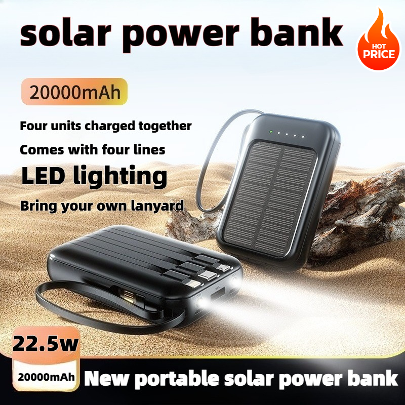 50000mAh Solar Power Bank Supe - Usb Charger Dynamo review and price