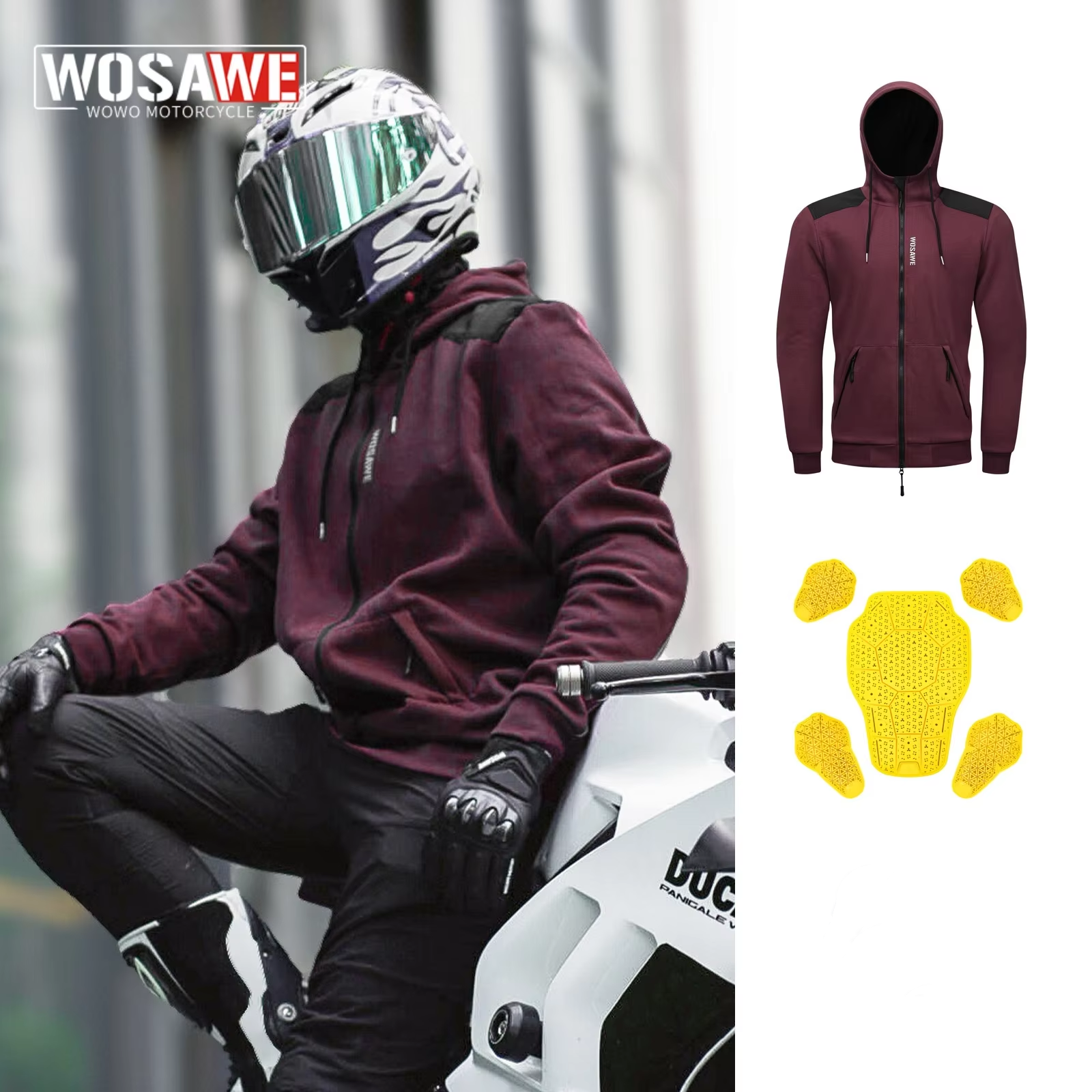 WOSAWE New Motorcycle Jacket W - Cycling Commute Clothes review and price