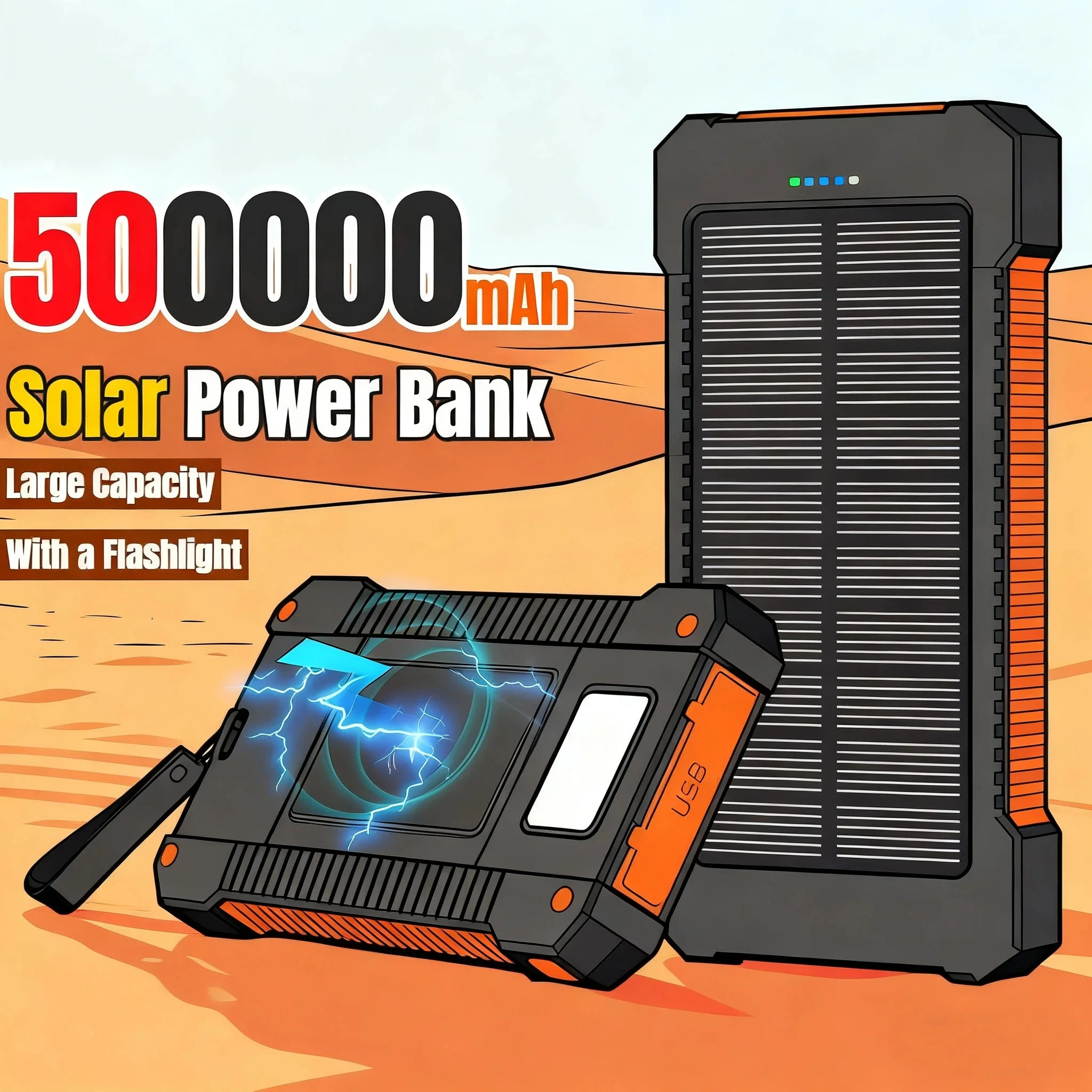 500000mAh Waterproof Outdoor S - Usb Charger Dynamo review and price