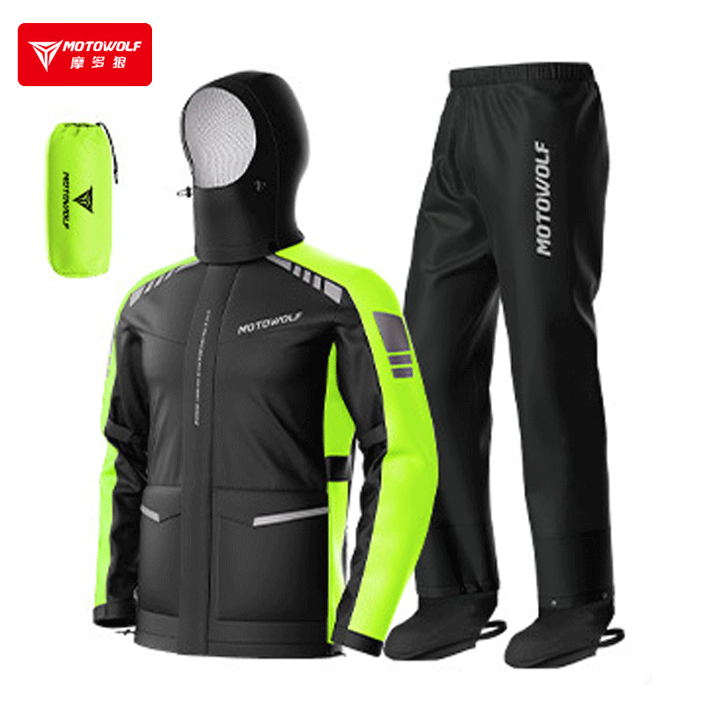 Rain Suit Motorcycle Rainwear  - Cycling Commute In Rain review and price