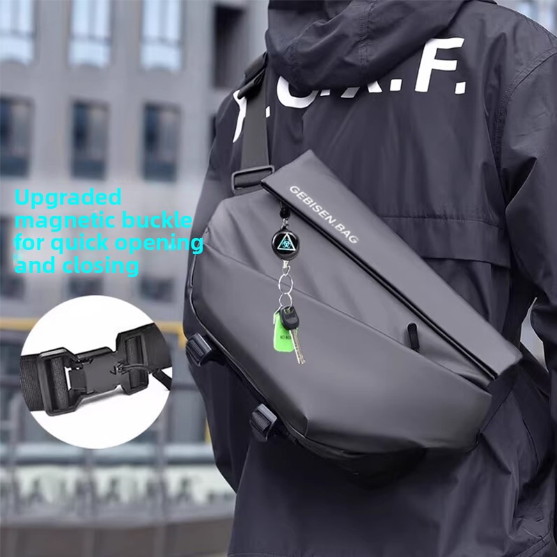 Magnetic Buckle Men Crossbody  - Cycling For Commute review and price