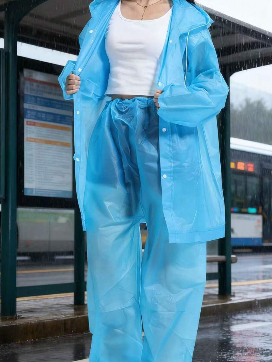 2pcs Unisex full-body rain sui - Cycling Commute In Rain review and price