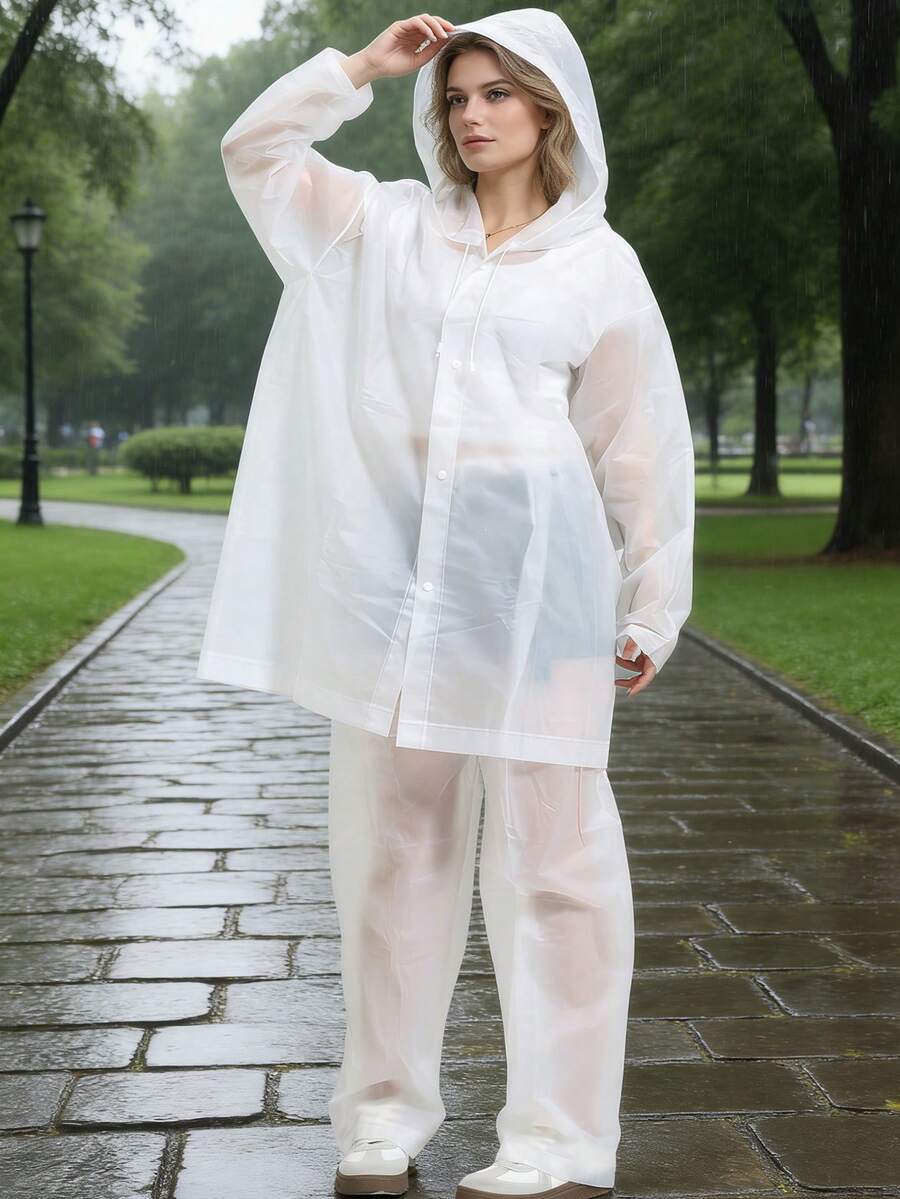 2pcs Unisex full-body rain sui - Cycling Commute In Rain review and price