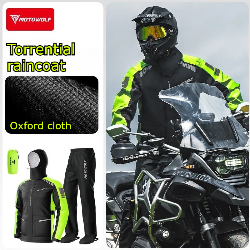 Motowolf Reflective Motorcycle - Cycling Commute In Rain review and price